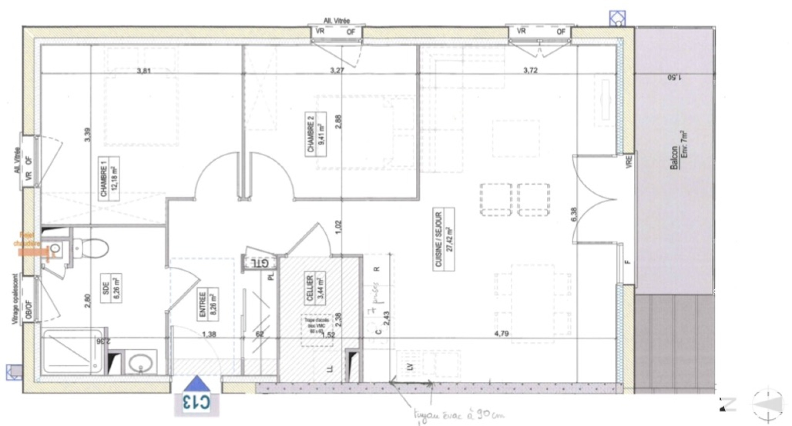 Image_, Appartement, Colombelles, ref :6674